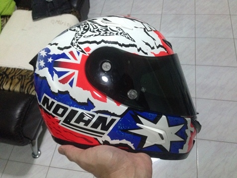 ขายหมวกกันน๊อค.NOLAN ตัวTOPสุด ลิมิเต็ด ลายสโตนเนอร์ ไซร์S.สภาพ.95\%