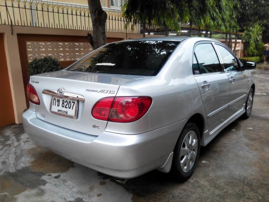 Toyota Corolla Altis 1.6 E ปี 2004 เกียร์ ธรรมดา สภาพสวย กุญแจ 2 ดอก มี Bookservice  ล๊อคเทค 3 ชั้น