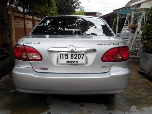 Toyota Corolla Altis 1.6 E ปี 2004 เกียร์ ธรรมดา สภาพสวย กุญแจ 2 ดอก มี Bookservice  ล๊อคเทค 3 ชั้น