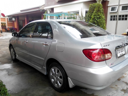Toyota Corolla Altis 1.6 E ปี 2004 เกียร์ ธรรมดา สภาพสวย กุญแจ 2 ดอก มี Bookservice  ล๊อคเทค 3 ชั้น