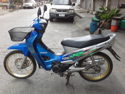 Wave 125 r ปี 50 กุญแจใหญ่ สีน้ำเงิน เทา รถบ้าน สวย เครื่องเดิมๆ มี