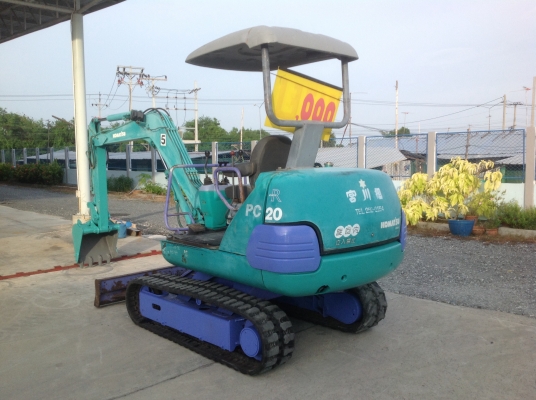 ขายรถแบคโฮ KOMATSU PC20-7E แทร็กยาง มือสองญี่ปุ่น