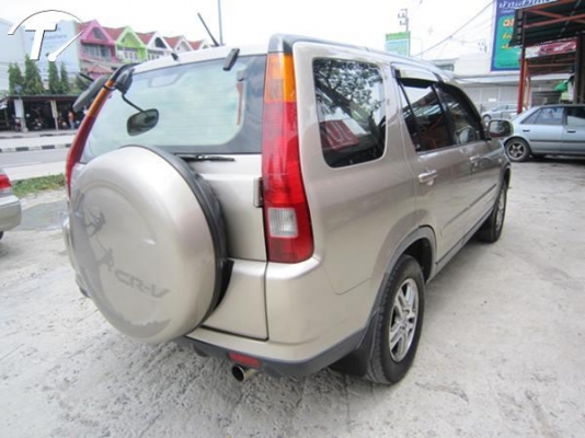 ขายด่วน ตัวท๊อปใช้งานดีรถขนาดครอบครัว ราคาเบาๆๆ ประหยัดมาก 2002 HONDA, CRV 2.0 EF ( i-VTEC)