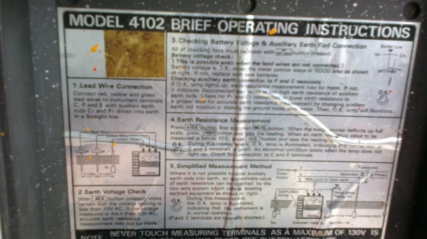 เครื่องตรวจสอบความต้านทานดิน