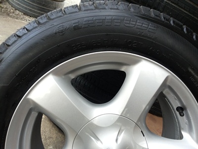ขายล้อแม็กISUZU All New Vcross ขอบ17 ยาง 225/65/17 ปี11 4 ล้อ ขายล้อแม็กISUZU All New Vcross ขอบ17 ยาง 225/65/17 ปี11 4 ล้อ