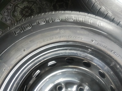 ขายล้อกะทะ15 6รู พร้อมยาง195R15 4ล้อ