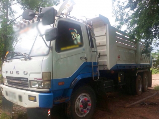 ขายรถบรรทุกสิบล้อดัมพ์ Mitsubishi MMTFN627PNC ปี 49 เครื่อง 260 แรง กระบะดัมพ์สามมิตร มีระบบลากพ่วง