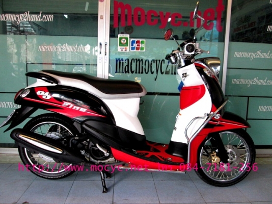 Fino ps ปี 57 สีดำแดงยอดนิยม คันนี้พิเศษมาพร้อมชุดแต่งสุดเท่ จากศูนย์ยามาฮ่า ราคาพร้อมโอน 29900