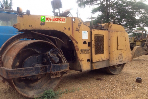 ขายรถบด 2 ล้อเหล็ก 2 เพลา ขนาด 10 ตัน WATANABE