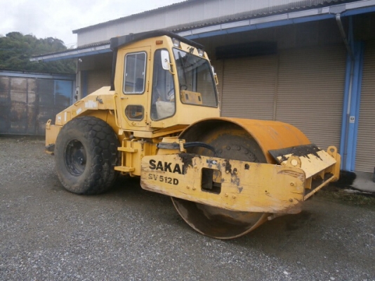 รถบดสั่นสะเทือนญี่ปุ่น 10ตัน SAKAI SV512D 2006y 5,096h ดั้มหนาๆ 2เพลา ปีสูง สต๊อคญี่ปุ่น ผู้ซื้อต้องนำเข้าเอง โอนเงินทั้งหมด