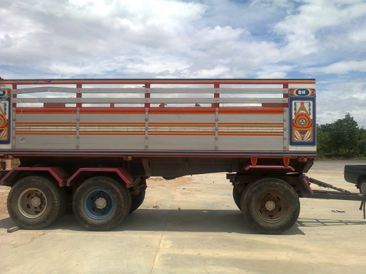 ลูกพ่วงดัมพ์ 3 เพลายัด กระบะอลูมิเนียม ยาว 6.20 เมตรปี 08