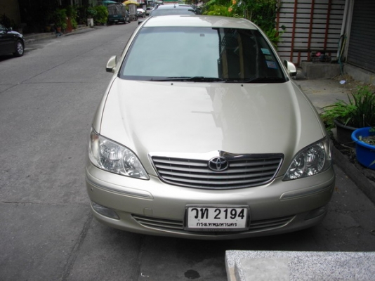 ขาย CAMRY 2.4Q สีทอง ตัวท๊อป ปี02 ติดแก๊สLPGหัวฉีดถังโดนัท วิ่งแสนสาม ประกันเพิ่งต่อ ราคา 329000 บาท