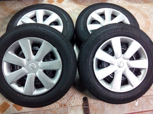 ขายล้อกะทะพร้อมยาง บริสโตน175-70-14ปี13สัปดาที่41