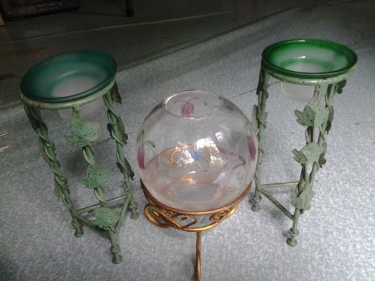 เชิงเทียนทองเหลืองคู่