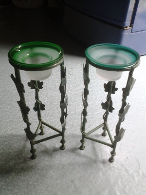 เชิงเทียนทองเหลืองคู่