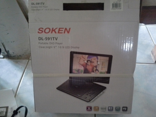 เครื่องเล่นดีวีดีในบ้าน รถยต์พกพาชารต์ได้ soken เครื่องเล่นดีวีดีในบ้าน รถยต์พกพาชารต์ได้ soken