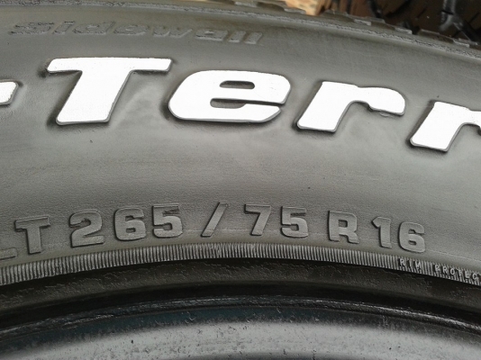 มาแล้วครับ bf a/t 265/75/16 ปี 11 ดอกเหลือๆ 1 ชุด มาแล้วครับ bf a/t 265/75/16 ปี 11 ดอกเหลือๆ 1 ชุด