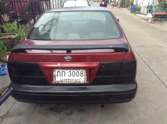 ขายครับ NISSAN SUNNY B 14 1.5 ABS ปี 99 ตัวท๊อป เกียร เครื่อง ดีมาก ช่วงล่างดี สีไม่สวย ภายในไม่ขี้เหร่ ออโต้ แกสน้ำมันใช้ได้ครบ กะจกไฟฟ้า เล่มพร้อม ตามสภาพน่ะครับ ราคา 49000. สภาพสวยๆขายเปนแสนครับ 085-359-4089 กอล์ฟครับ ดูรถแถวสายไหม 24 ชมครับ ช้าอดตามเค