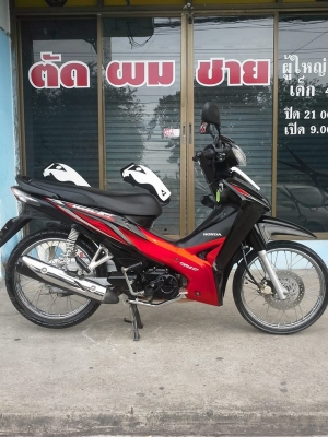 Honda Wave 110 i ปี 2556 รุ่นใหม่ล่าสุด สีดำ แดง รถสวยๆประหยัดน้ำมัน