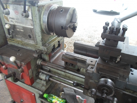 แท่นกลึง 5 ฟุต 3 เพลา เกียร์บล็อก มีเบรก เครื่องพร้อมใช้  67,000