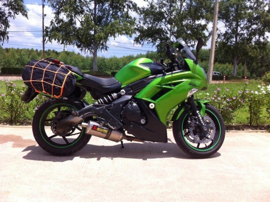 ขายer6f ปี2012 พร้อมของแต่ง กระเป๊าgivi3ใบ วิ่งไม่ถึงสองหมื่น มีท่อเดิมครับ รถสวยครับ