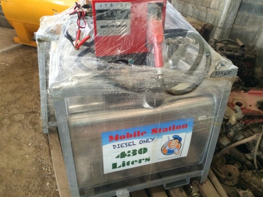 ขายถังน้ำมัน 430 ลิตร พร้อมหัวจ่าย ใช่แบตเตอรี่  ของใหม่