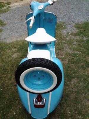 ขาย vespa 64 อินเดีย no book สีฟ้าสวยๆ ประกอบใหม่ทั้งคัน เครื่อง cdi ราคา 48500 บาท  รับเทรินทุกรุ่นครับ.