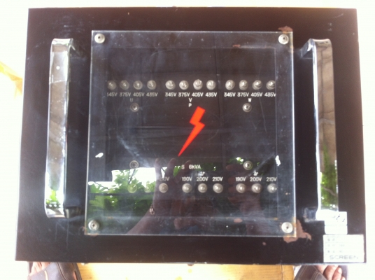 มอแปลงไฟ SG-608 ไฟเข้า 345-405 ไฟออก 190-201 ไฟ3เฟต