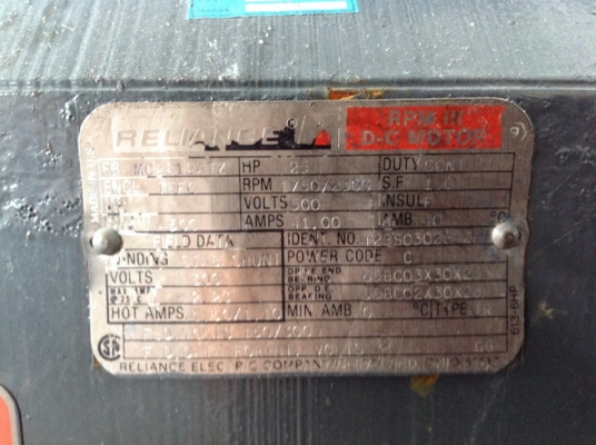 มอเตอร์ RELIANCE 25 HP