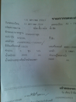 รถ6ล้อห้างแท้ JAANPR59LL