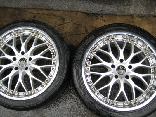 ขายแม็ก rays แท้ หน้า 8 หลัง 9 ขอบ18 5รู114 พร้อมยาง ไม่เคยซ่อม