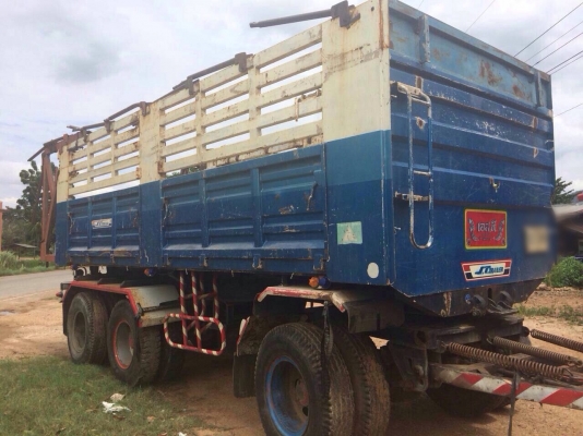 ขายรถพ่วงสิบล้อดัมพ์ ISUZU เครื่อง 270 แรง ปี 39 กระบะดัมพ์อู่เอสที ลูก 3 เพลา