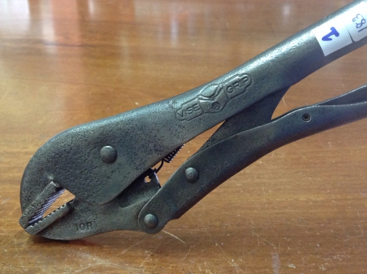 ขายคีมล็อค Petersen Vise Grip 10R โบราณยุคแรกๆ รุ่น 3 สามแถวหายาก