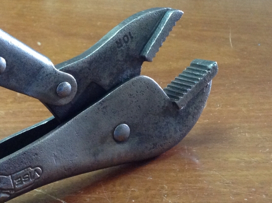 ขายคีมล็อค Petersen Vise Grip 10R โบราณยุคแรกๆ รุ่น 3 สามแถวหายาก