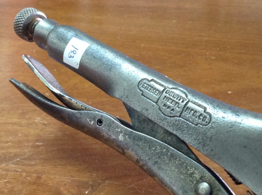 ขายคีมล็อค Petersen Vise Grip 10R โบราณยุคแรกๆ รุ่น 3 สามแถวหายาก