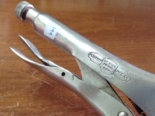 ขายคีมล็อค Petersen Vise Grip 10R โบราณยุคแรกๆ รุ่น 3 สามแถวหายาก