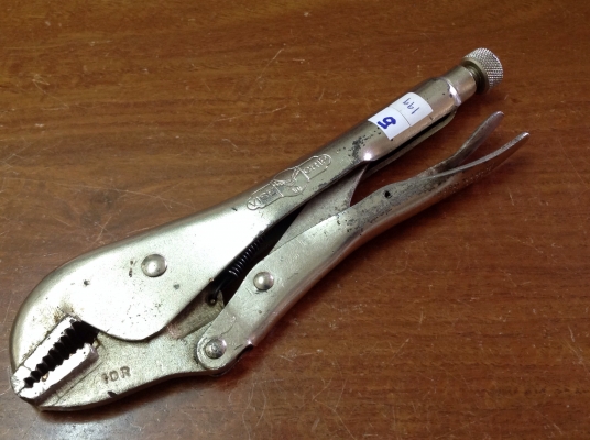 ขายคีมล็อค Petersen Vise Grip 10R โบราณยุคแรกๆ รุ่น 3 สามแถวหายาก