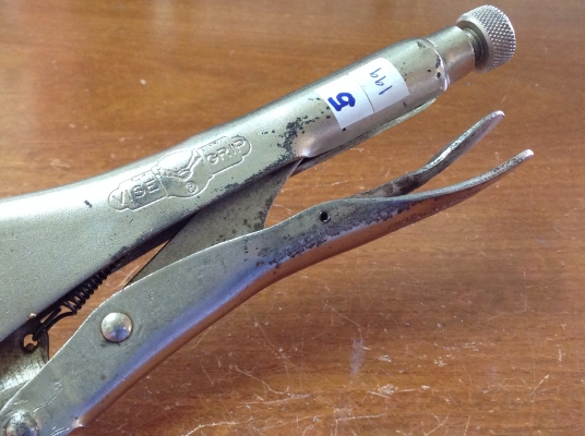 ขายคีมล็อค Petersen Vise Grip 10R โบราณยุคแรกๆ รุ่น 3 สามแถวหายาก