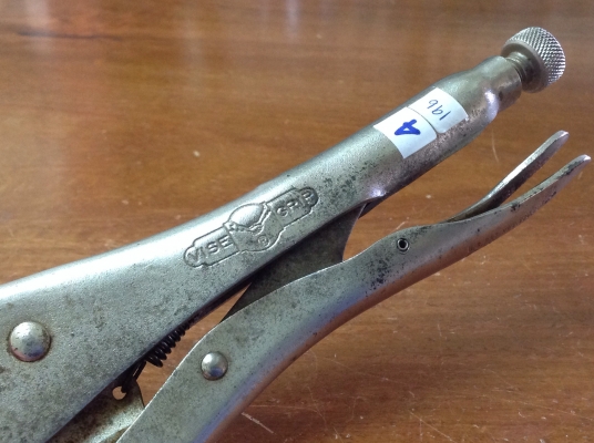 ขายคีมล็อค Petersen Vise Grip 10R โบราณยุคแรกๆ รุ่น 3 สามแถวหายาก