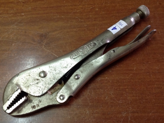 ขายคีมล็อค Petersen Vise Grip 10R โบราณยุคแรกๆ รุ่น 3 สามแถวหายาก