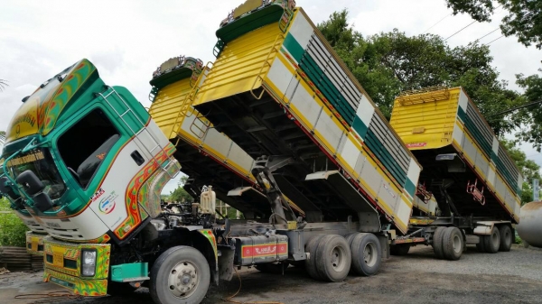 ISUZU FXZ 360 2 เพลา  แม่ลูกดั๊มพ์ 3 เพลา