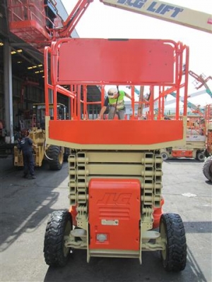 ขายรถกระเช้า # ขากรรไกร (ไฟฟ้า) สูง 12.19 M. มือสอง ยี่ห้อ JLG เครื่องจักรดี มีคุณภาพ