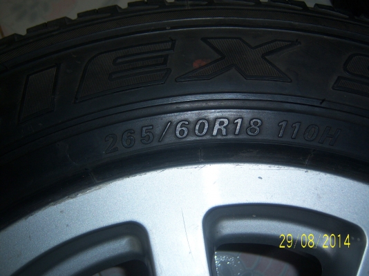 แม็กขอบ18 TRD พร้อมยาง 265 60 18  6รู139(11800)