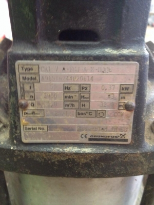 ขายปั๊มน้ำ Grunfos CR1 ขายปั๊มน้ำ Grunfos CR1