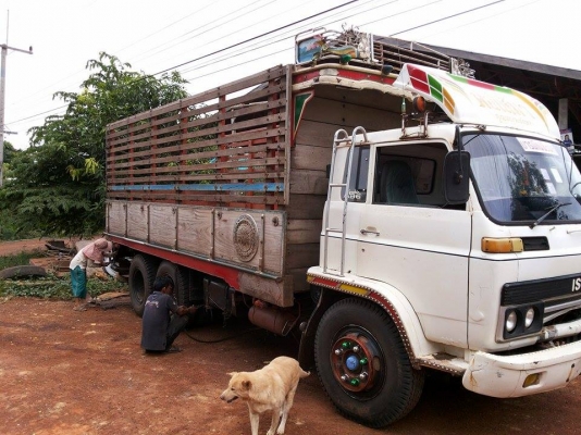 กระบะรถบรรทุก 10 ล้อ คอกไม้ ช่วงยาว  สภาพสวย ราคา 50000