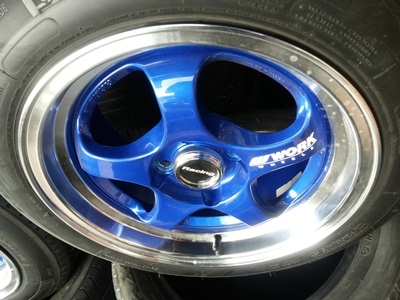 ขายล้อแม็ก W WORK ขอบ15/7.5 4รู100 พร้อมยาง 4 ล้อ