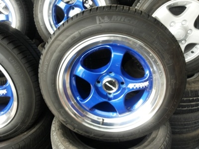 ขายล้อแม็ก W WORK ขอบ15/7.5 4รู100 พร้อมยาง 4 ล้อ