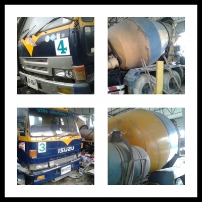 ขายด่วน รถโม่ 4รายการ โม่6คิว (โม่ตรง3,โม่โซ่1)ขายแล้ว2คันเหลือ2คัน