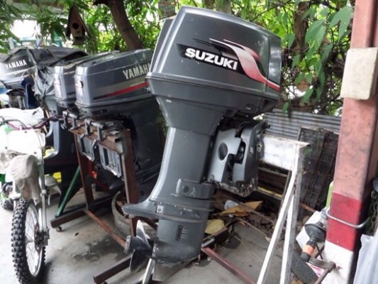 ขาย เครื่องเรือ SUZUKI 65 แรง พร้อมคอนโทรลนำเข้าจากญี่ปุ่น เครื่องเดินดี ติดง่าย ราคา 65,000