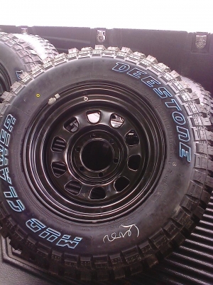 กะทะใหม่166รูออฟ-0พร้อมยางใหม่ดีสโตนดอกมัด24575R16MT